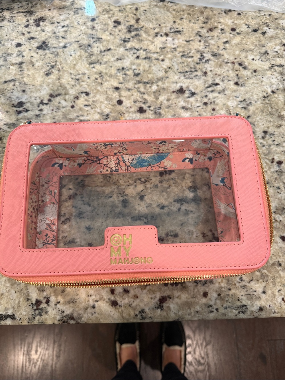 OMM Pink tile storage Case